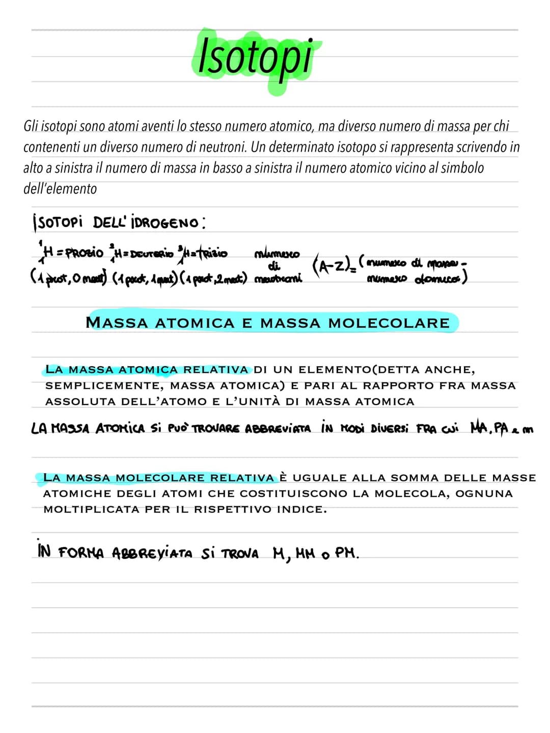 # NOTE

Chimica

Abbati # Chimica

• ATOMO
L' atomo è la più piccola parte di un
elemento chimico che conserva le
proprietà chimiche dell'el