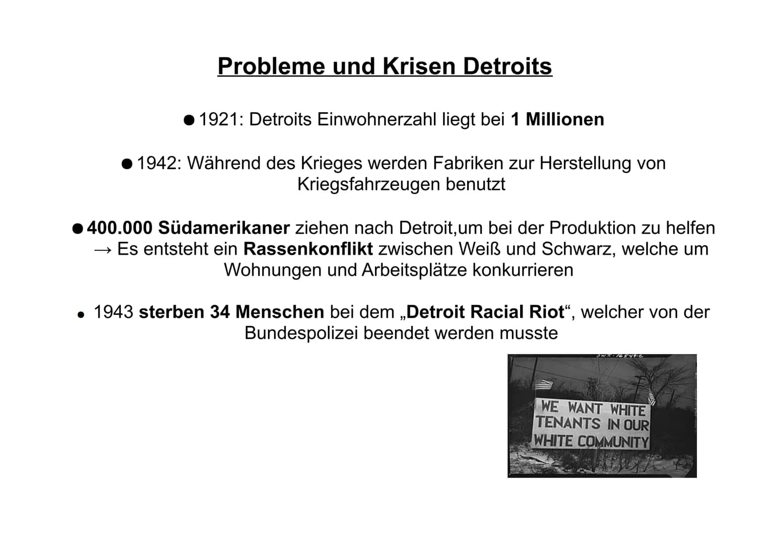 # Motor City Detroit

oder eher

# Shrinking City Detroit? ### Gliederung

1. Entstehung einer Auto-Manufaktur Stadt

2. Fordismus und Postf