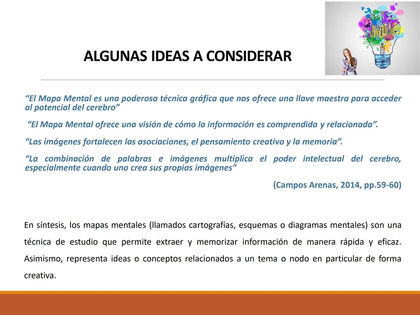 # El MAPA MENTAL # OBJETIVO DE APRENDIZAJE

Reconoce la importancia del mapa mental como una técnica
de estudio que favorece el desarrollo d