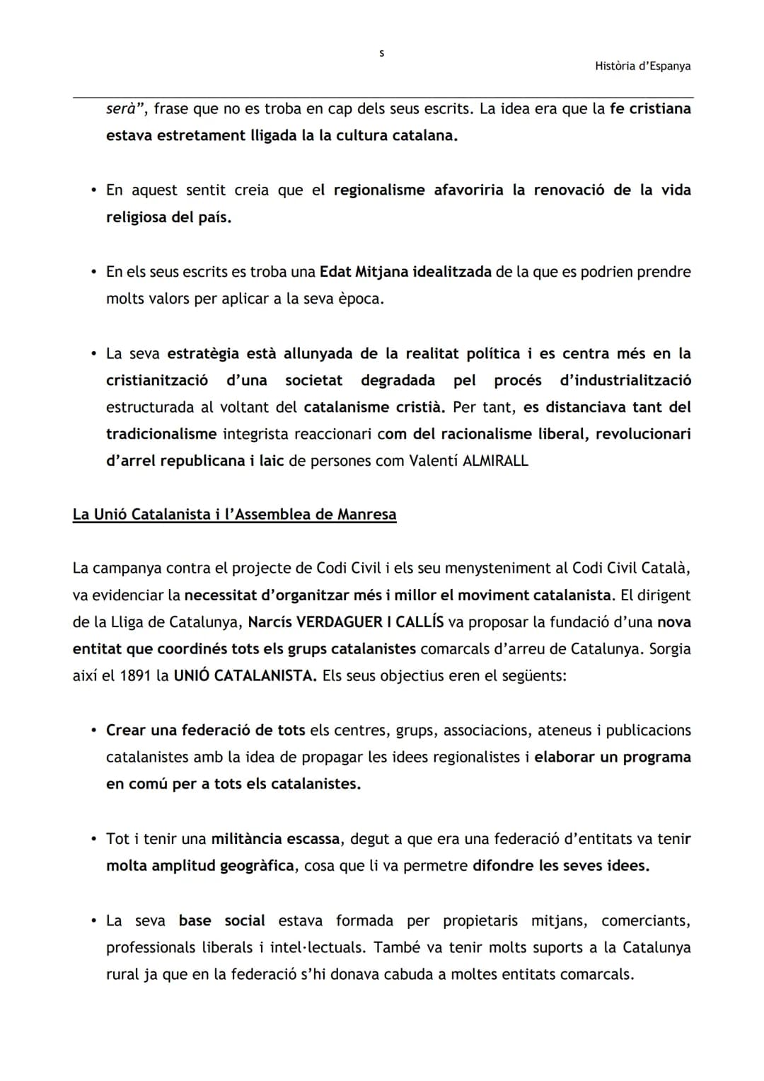 Història d'Espanya

BLOC 2. EL CATALANISME (1833 - 1931)

2.1. ORÍGENS I CONSOLIDACIÓ DEL CATALANISME (1833 - 1901)

2.1.1. ORÍGENS DEL CATA