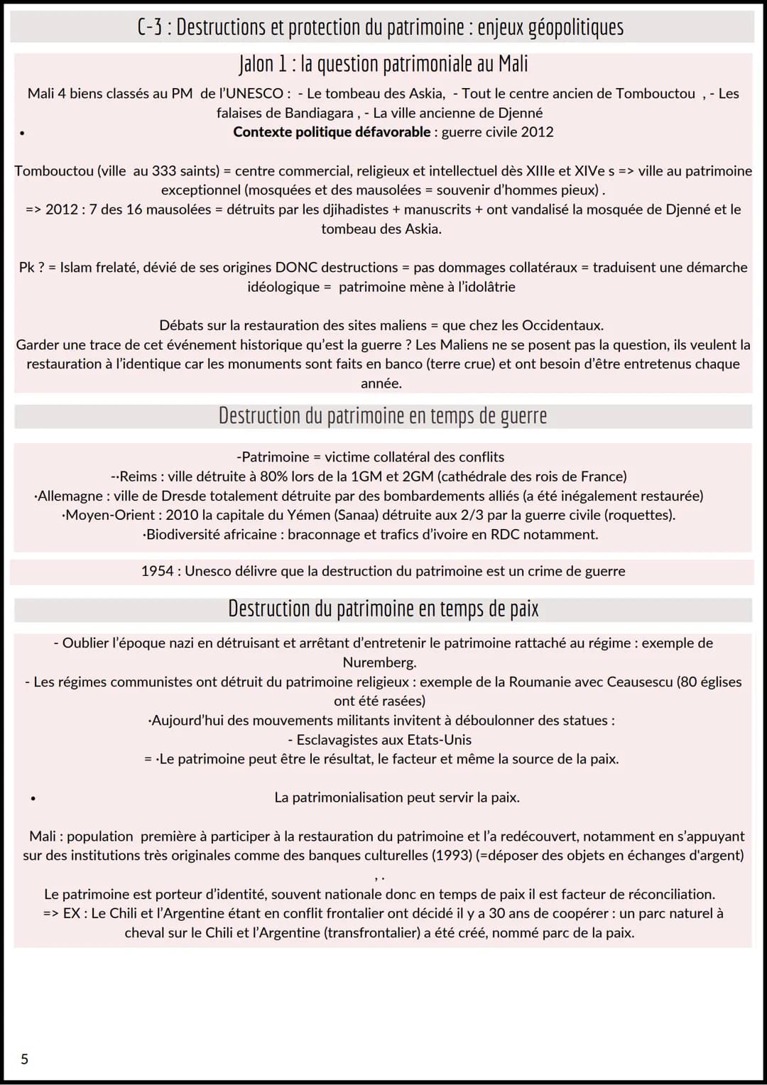fiches révision
# Identifier, valoriser et protéger le patrimoine

## Quels sont les enjeux du patrimoine aujourd'hui ?
Chapitre introductif