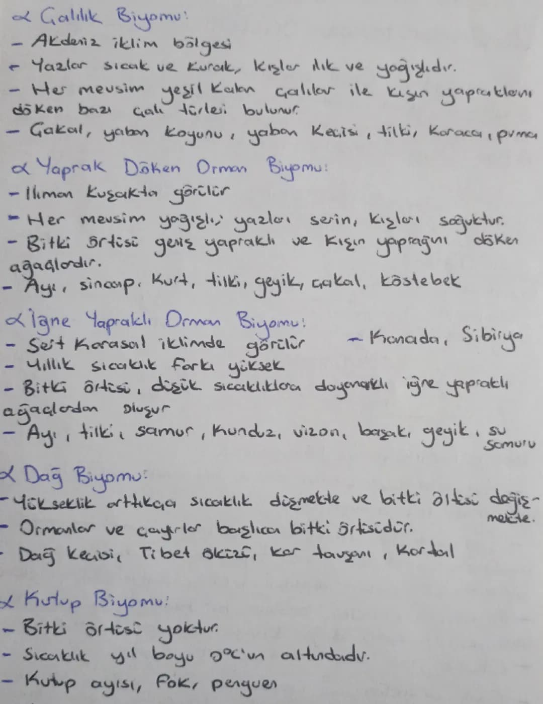 - → Galılık Biyomu!
- Akdeniz iklim bölgesi
- Yazlar sıcak ve Kurak, kışlar ilık ve yağışlıdır.
- Her meusim yeşil Kalan çalılar ile kışın y