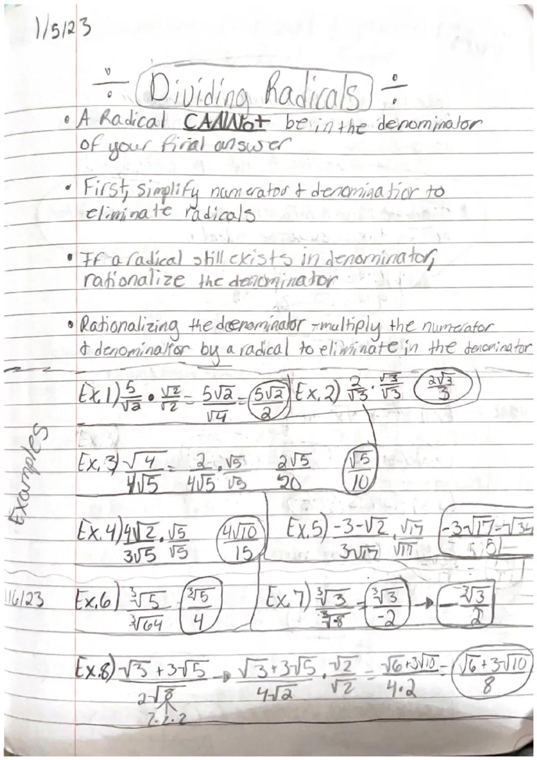 1-4/22

√24 Simplifying Radicals 130

Square root symbol (Radical)

Opposite Roots/Redicals= "Oppositell operation
operations of exponents, 