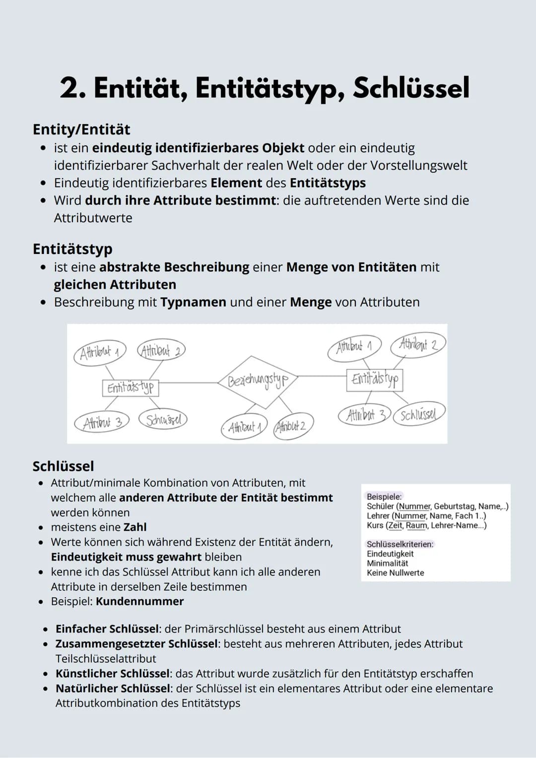 # Datenbanksysteme
ERM Modelle

Inhalt

1. Aufbau und Definition Datenbanksystem
2. Definition Entität, Entitätstyp, Schlüssel
3. ER-Modelle