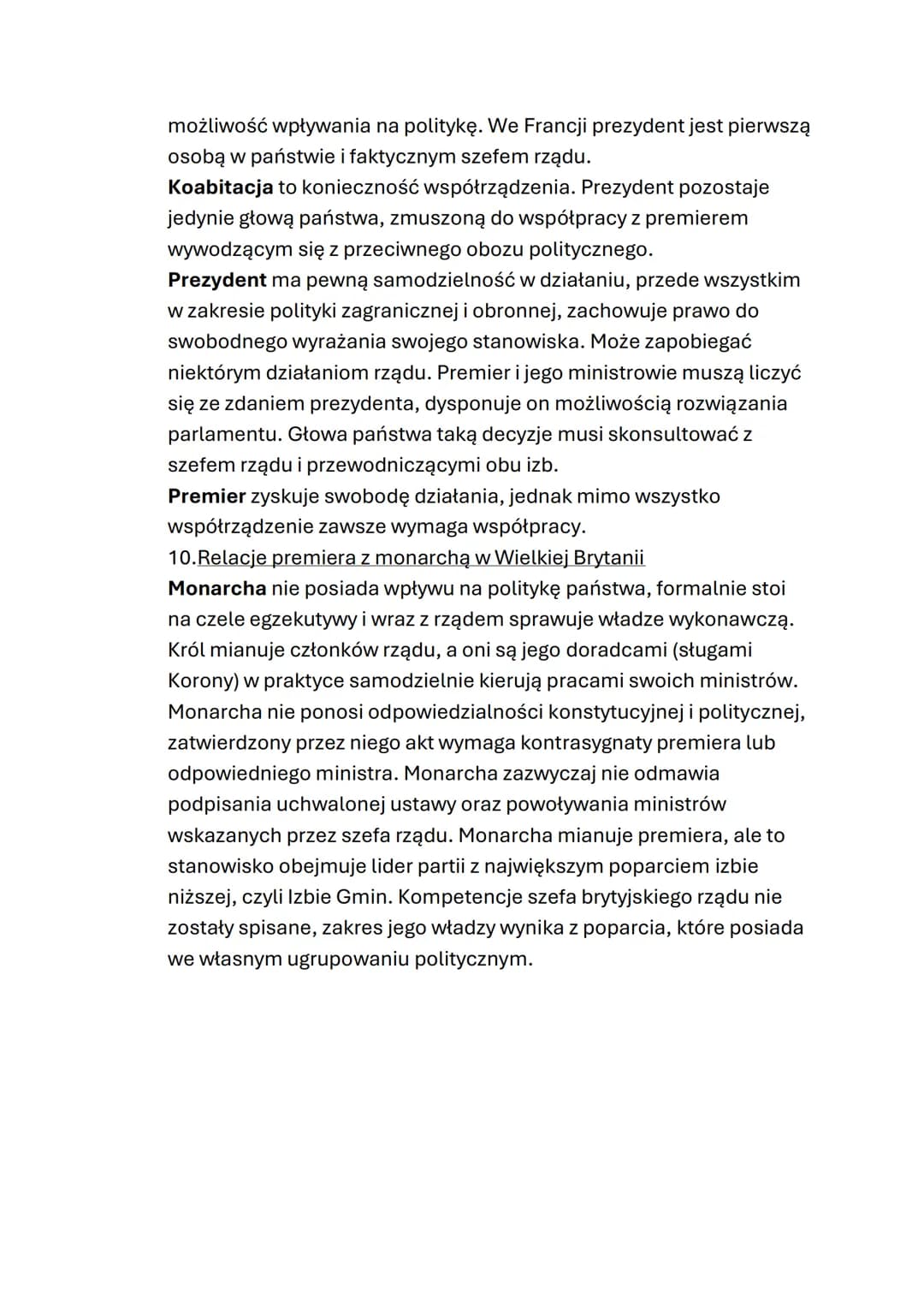 # WŁADZA WYKONAWCZA

1.  Modele władzy wykonawczej

Władza wykonawcza to inaczej egzekutywa, organami są głowa
państwa i rząd. Władzę sprawu
