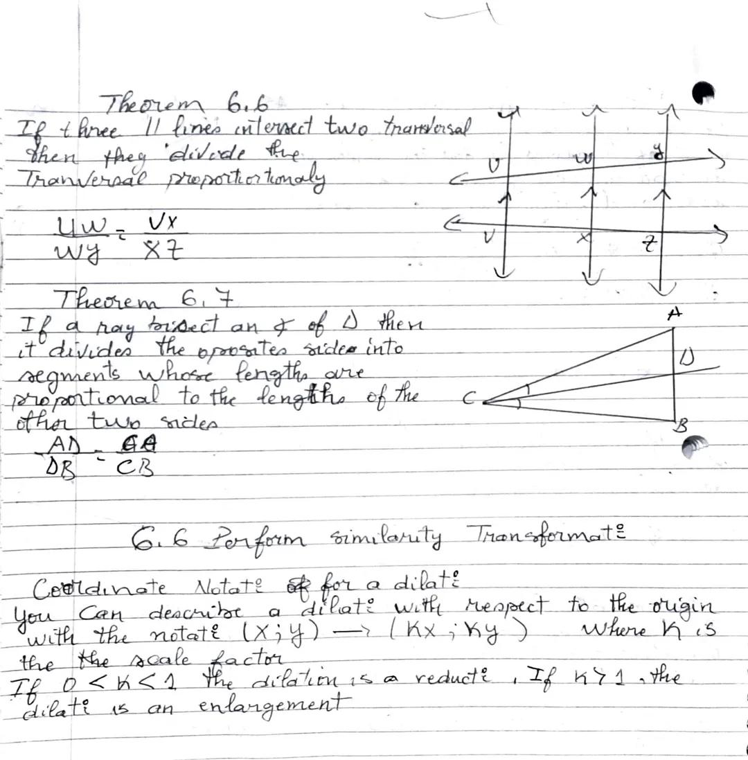 
<h2 id="triangleproportionalitytheorem">Triangle Proportionality Theorem</h2>
<p>The Triangle Proportionality Theorem states that if a line