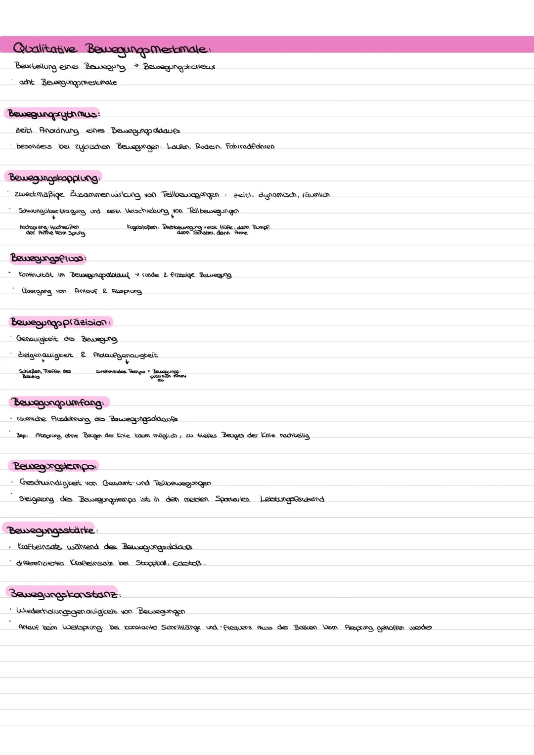# Qualitative Bewegungsmerkmale:
- Beurteilung eines Bewegung Bewegungstarrekur.
- acht Bewegungsmerkmale.

# Bewegungprythmus:
- Zeiti. Ano