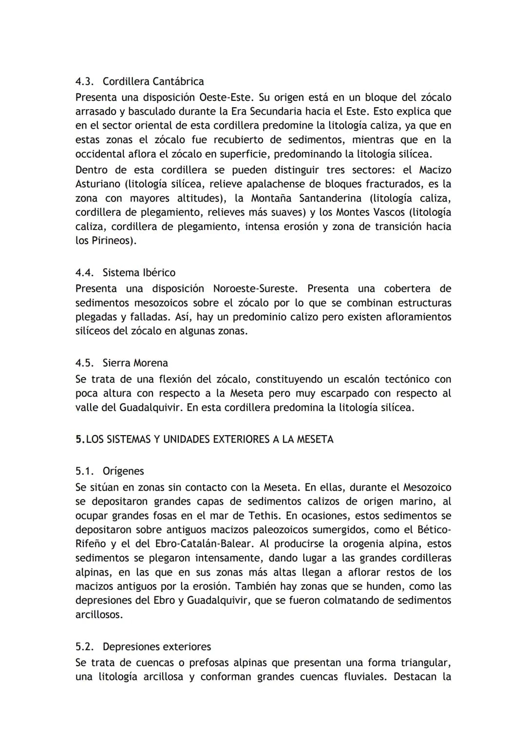 2324 GEOGRAFÍA - TEMA 2

# EL RELIEVE

1. INTRODUCCIÓN

2. CARACTERÍSTICAS GENERALES

3. LA MESETA Y SUS UNIDADES INTERIORES

3.1. Caracterí