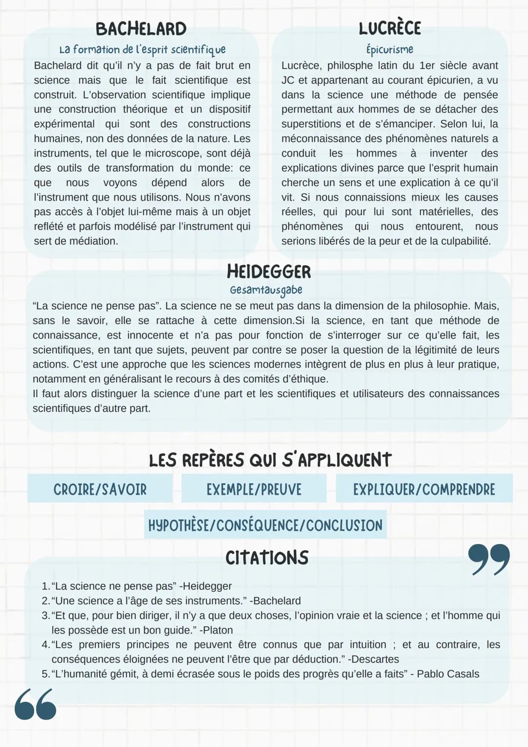 # LA SCIENCE
>scientia= connaissance

## DÉFINITIONS

### 1 SAVOIR

=au sens commun, la science est un savoir: au sens large, il existe donc