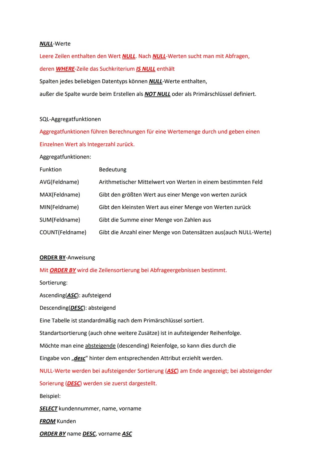 # Datenbank

Datenbanksprache SQL SQL

Von Structed Query Language = strukturierte Abfragesprache
SQL ist die bedeutendste Sprache für relat