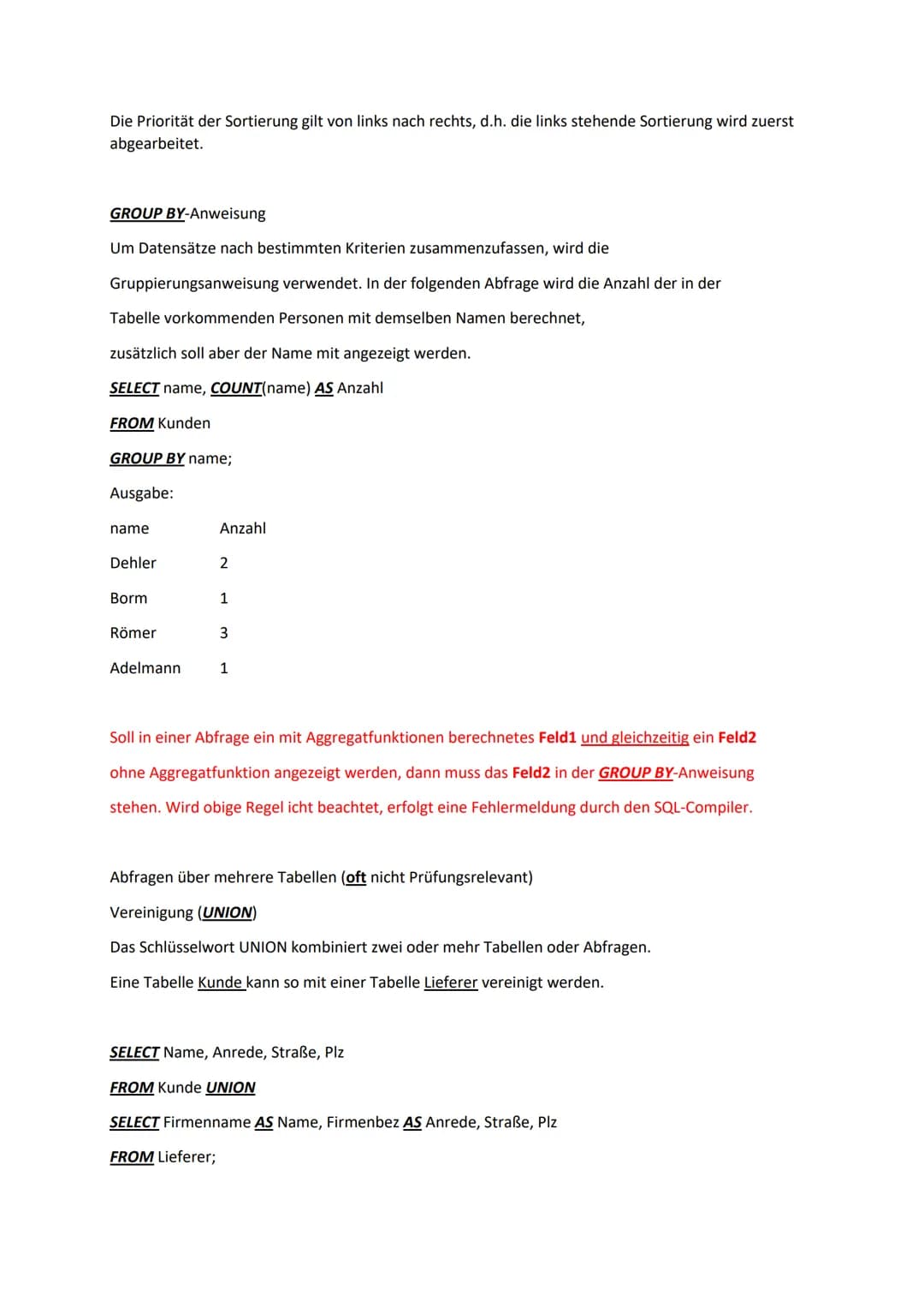 # Datenbank

Datenbanksprache SQL SQL

Von Structed Query Language = strukturierte Abfragesprache
SQL ist die bedeutendste Sprache für relat