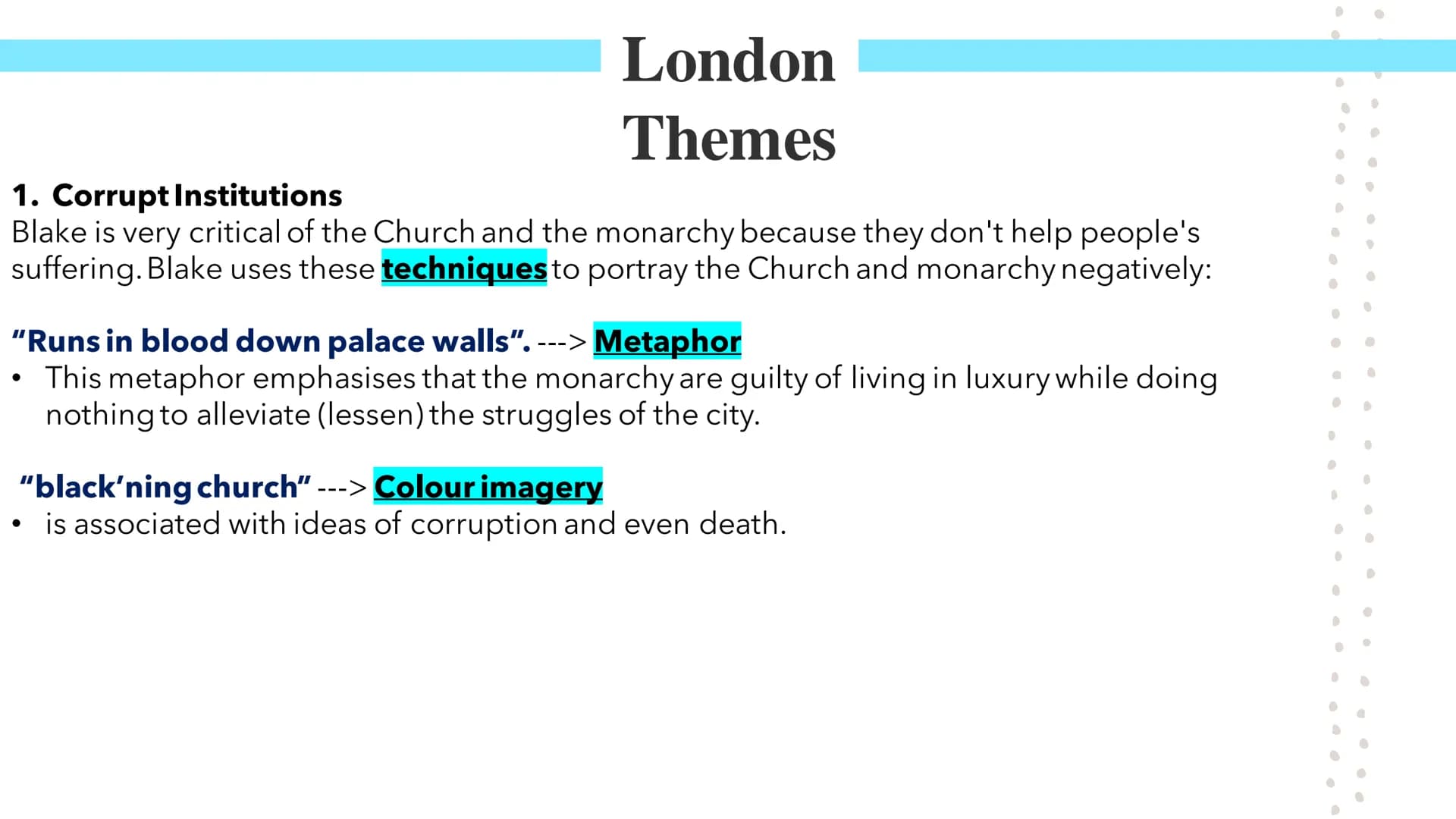 # London
Poetry GCSEs # London

William Blake's London describes a narrator's experience of walking through London. The poem was published a
