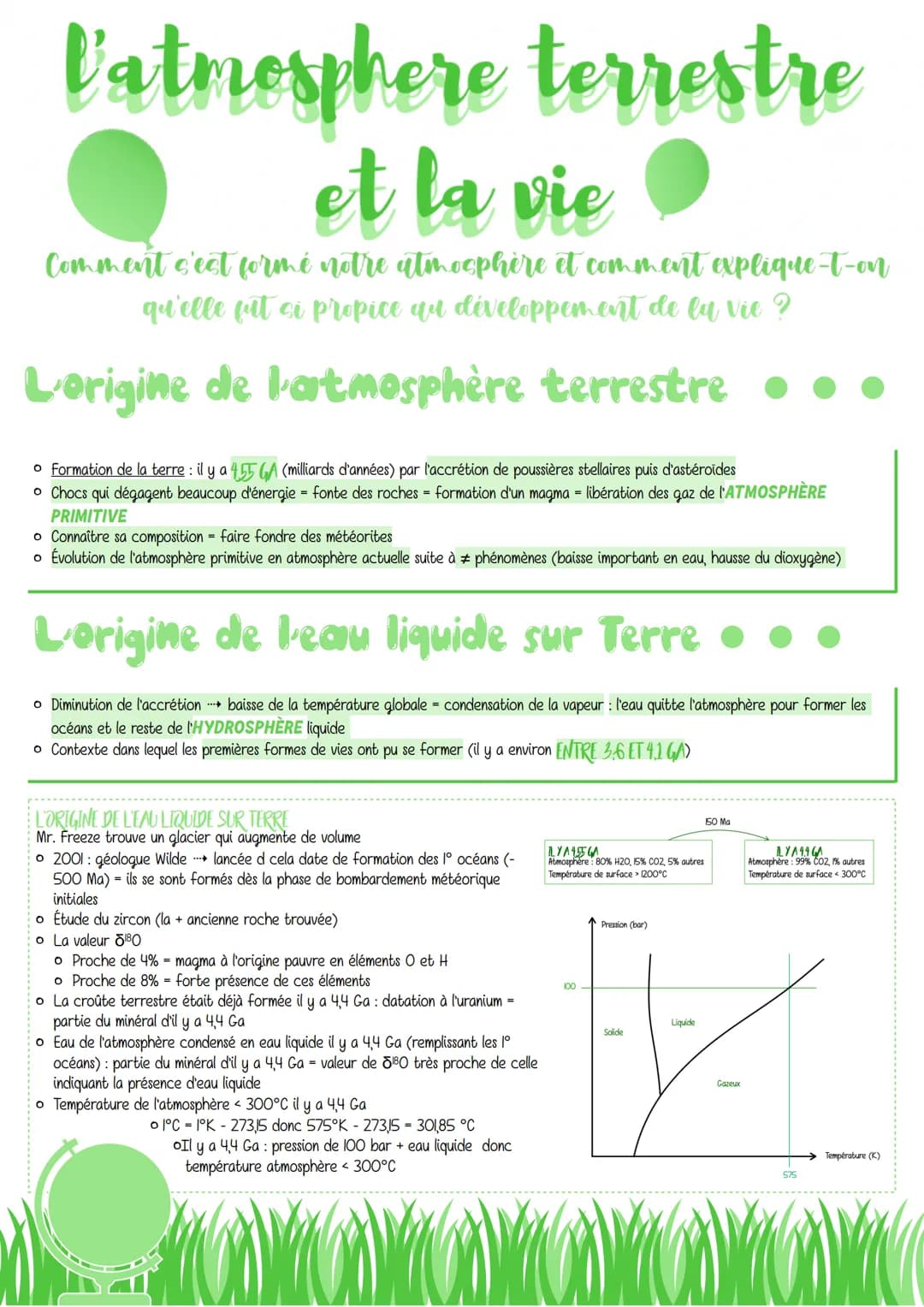 # V'atmosphere terrestre

et la vie
Comment c'est formé notre atmosphère et comment explique-t-on
qu'elle pit ci propice qu développement de