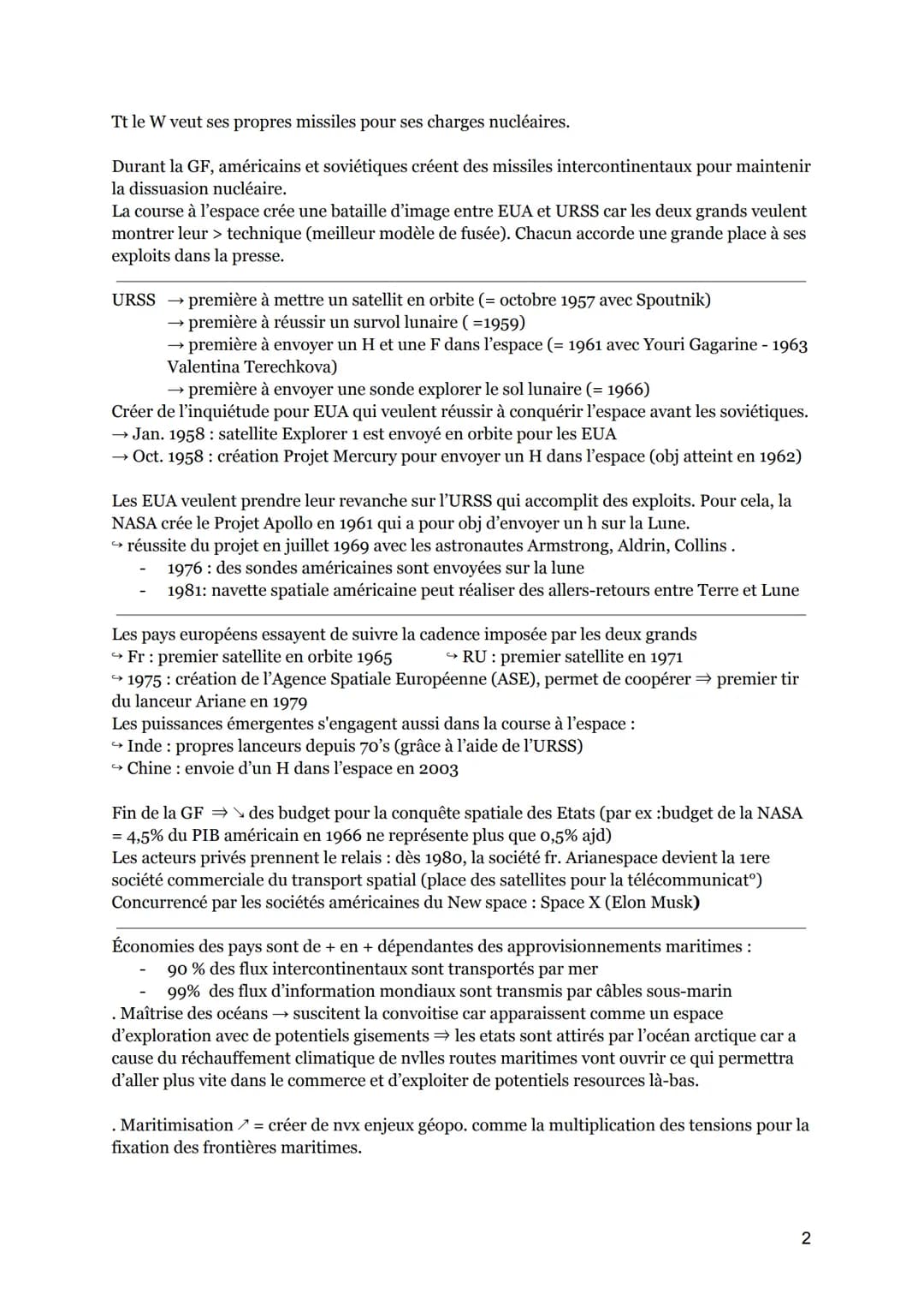 # THÈME 1: Nouveaux espaces de conquêtes: océans et espace

INTRO

Limites techno→ principale raison pour laquelle on ne peut pas explorer e