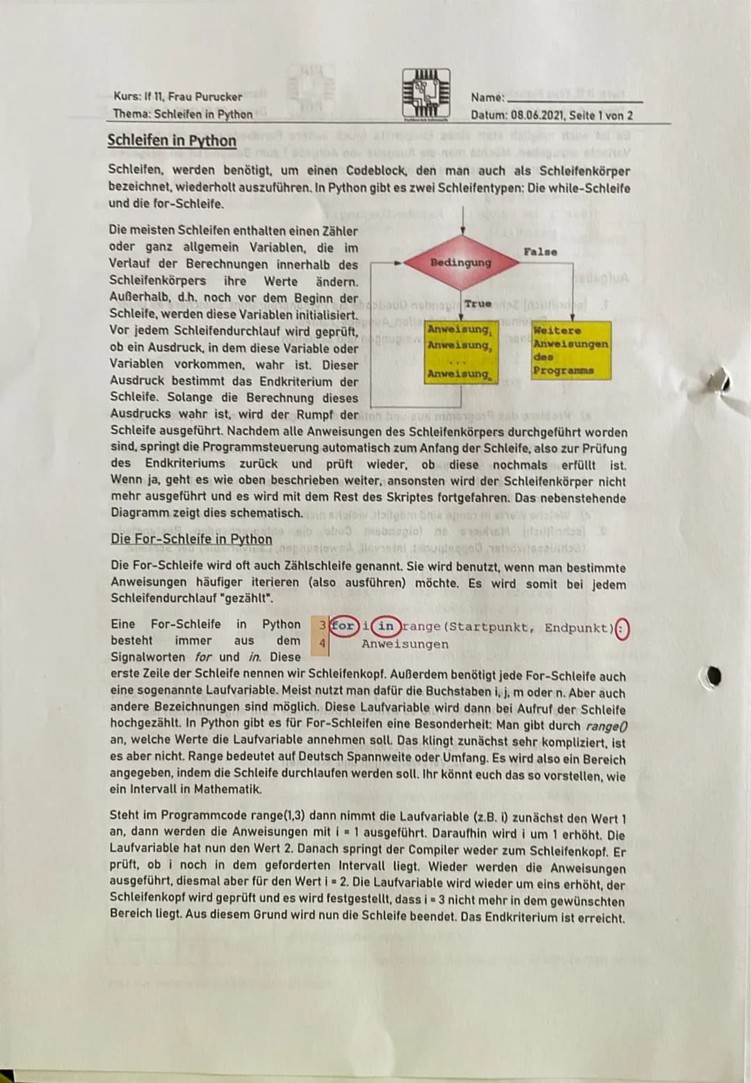 Programmieren # Die Tätigkeit „Programmieren"

- aus Sicht des EVA-Prinzips: Eine Rechenanlage bzw. Ein Computer ist ein
Informationsverarbe