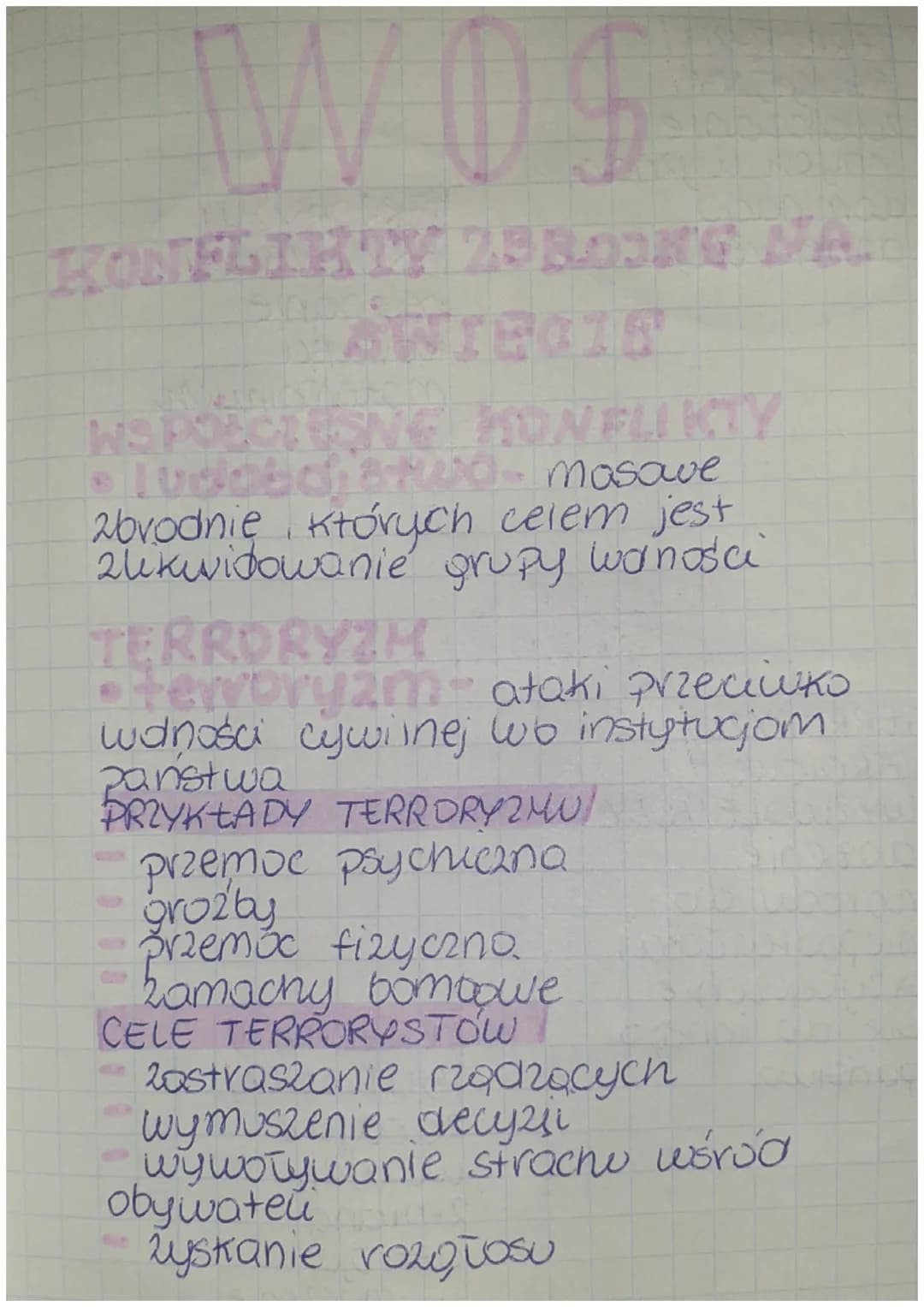 KONFLIKTY 25 BOONG NA
AWIECIE
ONFLIKTY
masove
Zbrodnie których celem jest.
zlikwidowanie grupy waności
TERRORYZM
• Hewory2
ataki przeciшко
w