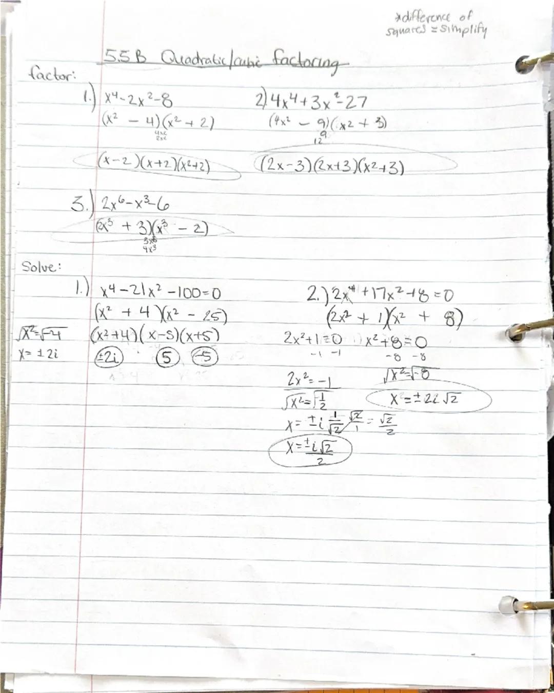 5.2 Dividing Polynomials

Divisor (x+c) or (x-c): synthetic diüson

Divisor in other form(not linear, leading coe #1)

Remainers written as 
