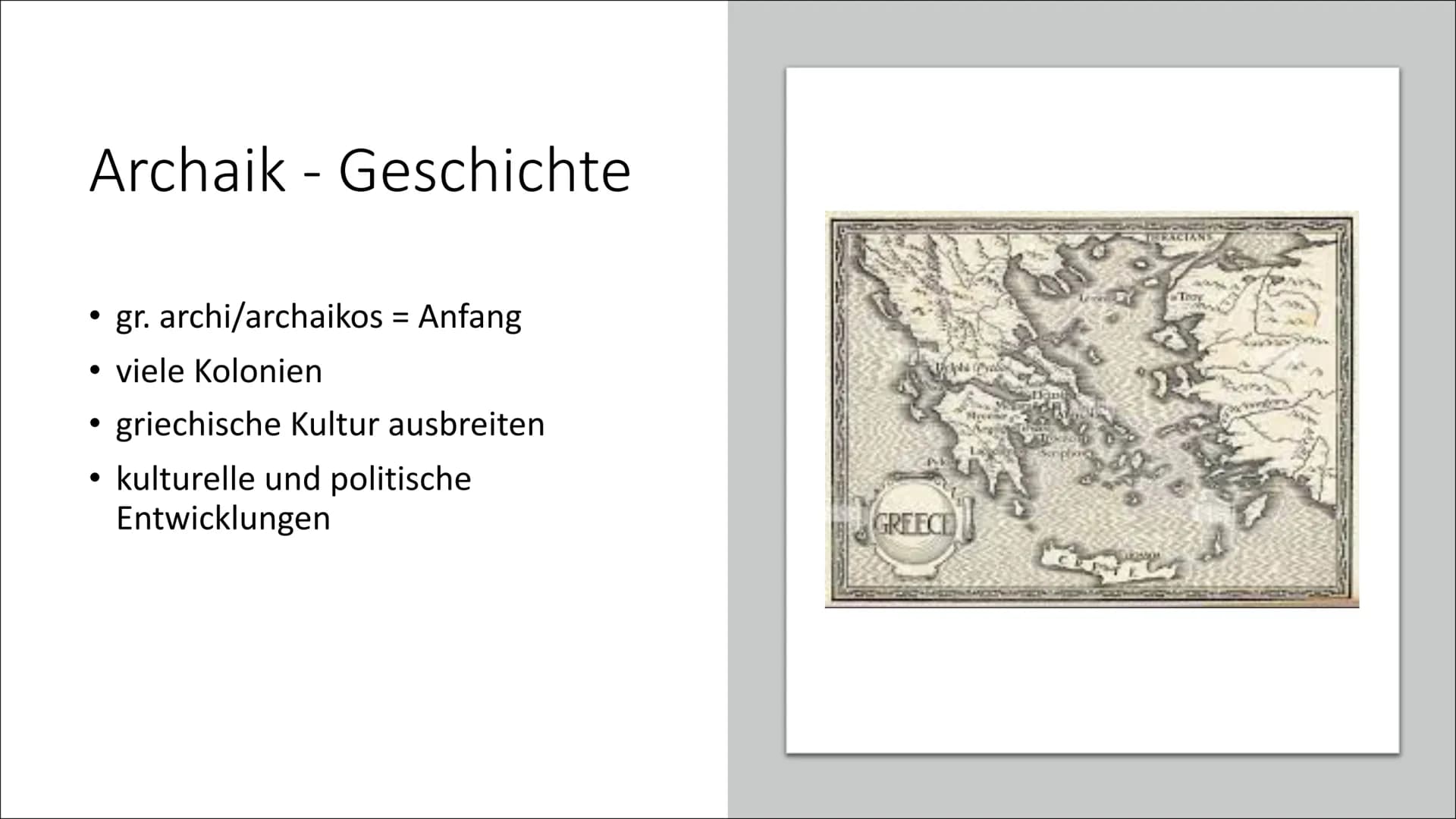 # Griechische Antike

und ihre Kunstperioden # Gliederung

- Griechische Antike
- Archaik
- Klassik
- Hellenismus
- Vergleich
- Menschenbild