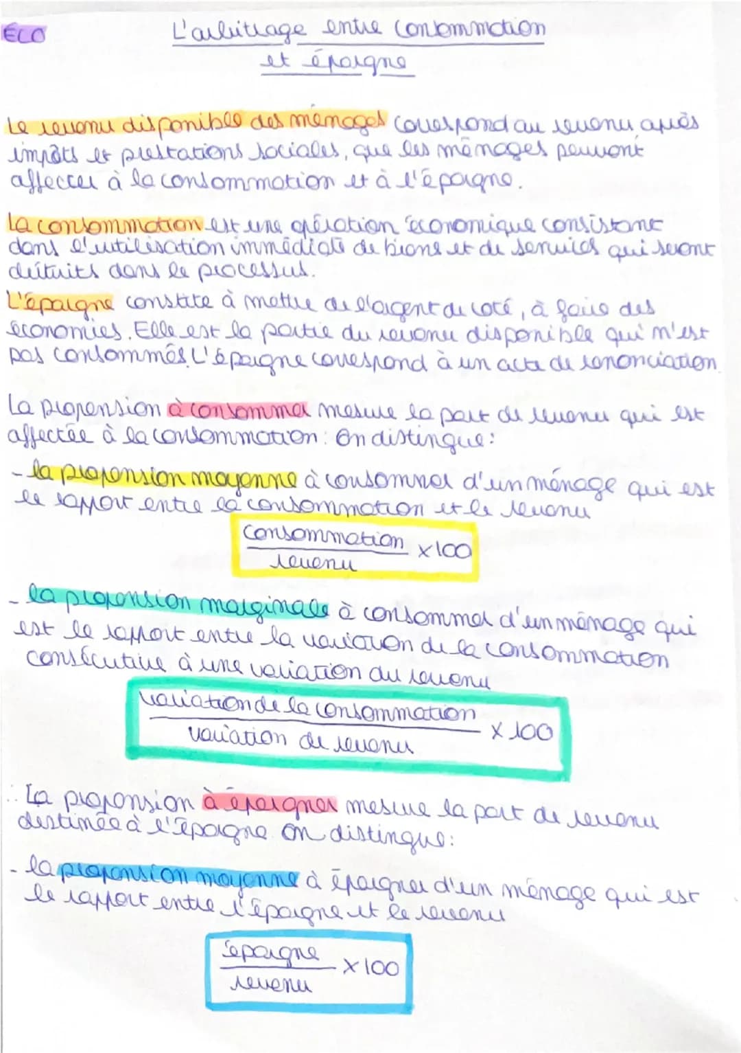 ELO

L'arbitrage entre consommation
et épargne

Le revenu disponible des ménagel covespond au revenu apές
impôts es prestations sociales, qu