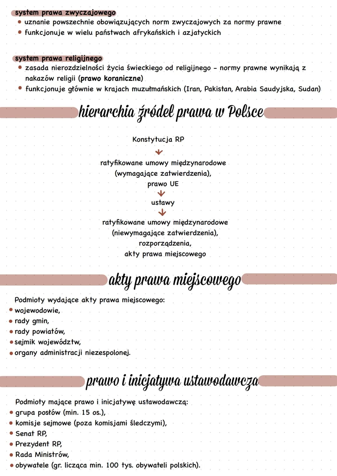 # PODSTAWY PORZĄDKU PRAWNEGO

## typy norm społecznych

### normy moralne

*   złamanie zasad = indywidualne poczucie winy, wyrzuty sumienia