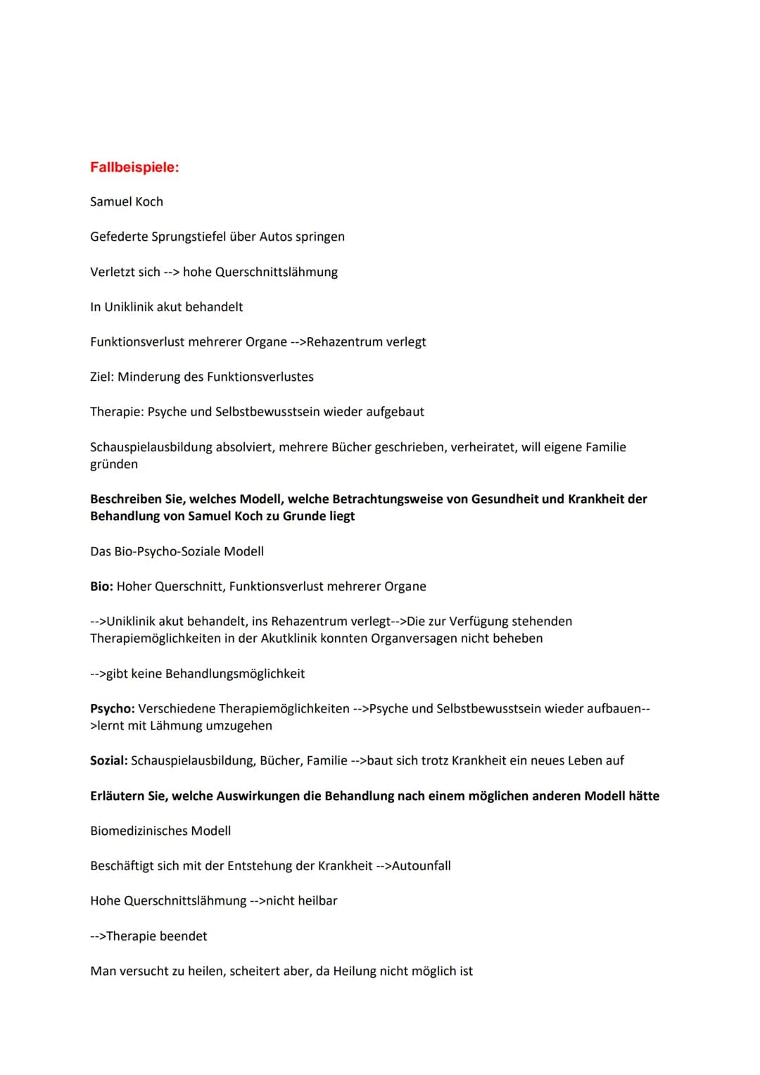# GP KA 1 Zusammenfassung

Gesundheitsdefinition WHO:

Gesundheit ist ein Zustand vollständigen körperlichen, geistigen und sozialen Wohlbef