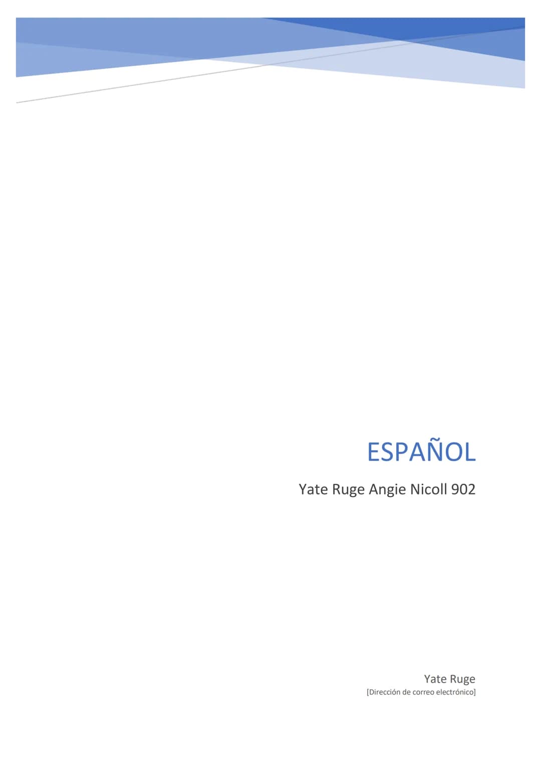 ESPAÑOL

Yate Ruge Angie Nicoll 902

Yate Ruge
[Dirección de correo electrónico] # ¿cómo hacer un mapa conceptual?

Para crear un mapa conce