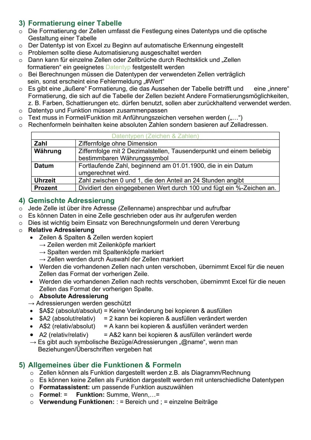 # Informatik - Excel

1) Programmoberfläche

Menü
Bearbeitungszeile für die gewähite Zelle
Menüband
Ausblenden des Henübands
(Einblenden dur