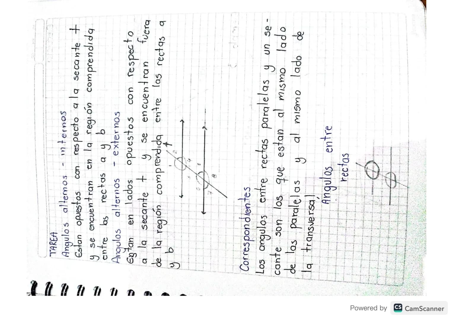 Tarea
- Consultar la definición de los ángulos, sus elemen-
tos con representación gráfica
Solución

Definición:
Porción Indefinida del plan
