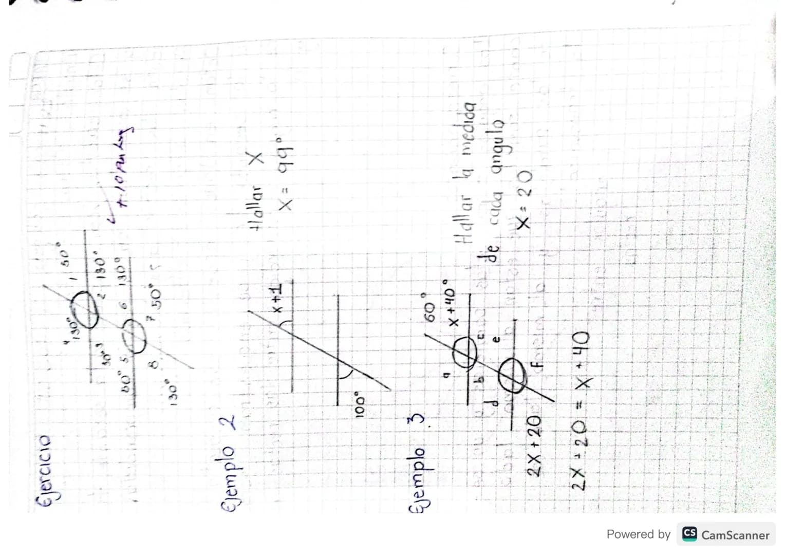 Tarea
- Consultar la definición de los ángulos, sus elemen-
tos con representación gráfica
Solución

Definición:
Porción Indefinida del plan