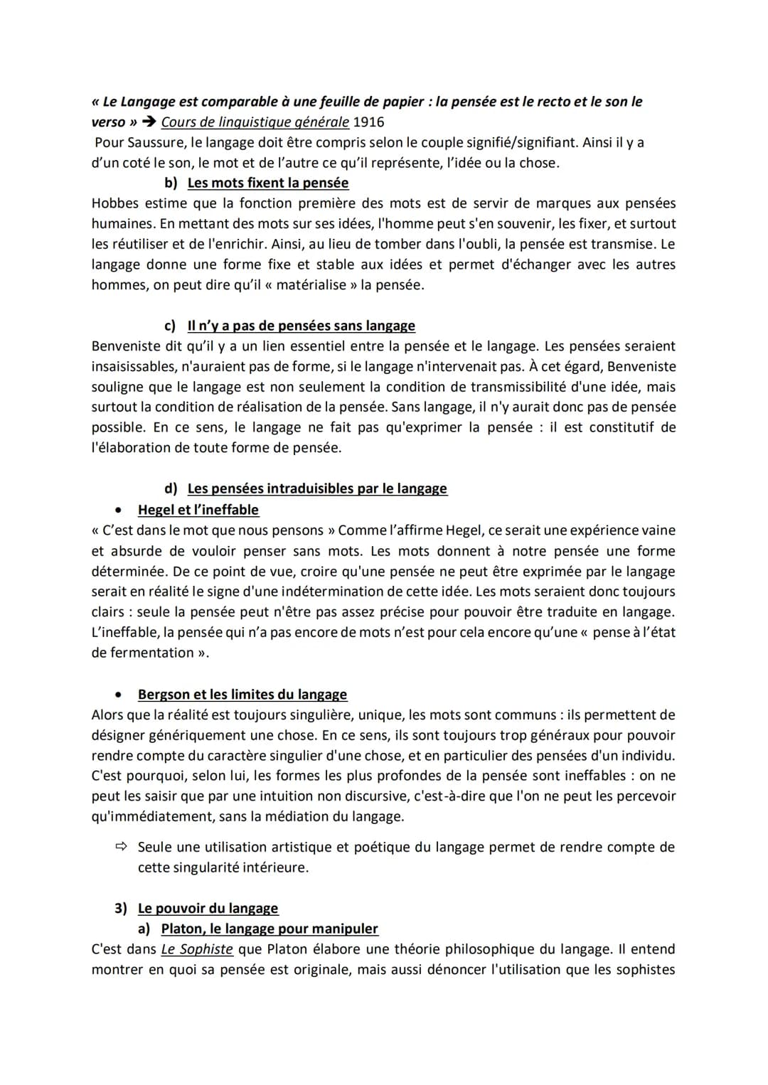 Repères à Maitriser :

Objectif/Subjectif

Genre/Espèce/Individu

Intuitif/Discursif

Ressemblance/Analogie

CHAPITRE 8: LE LANGAGE

1) Le l