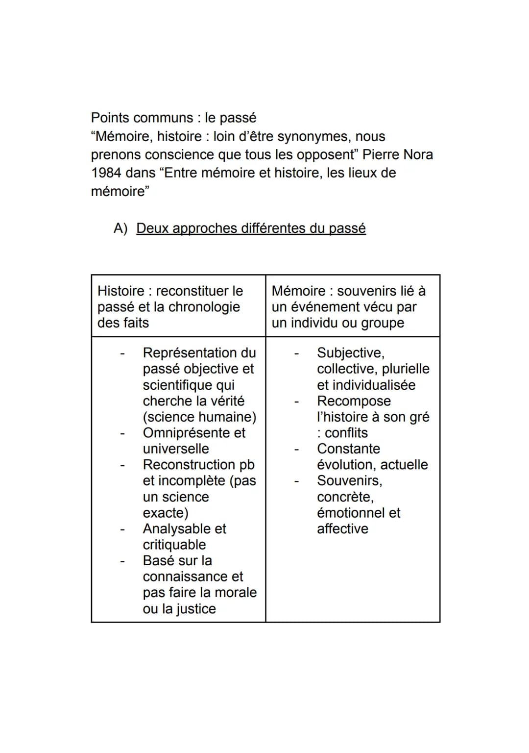 # Thème 3: Histoire et mémoires

Introduction: histoire et mémoire, mémoire et
justice

Exaction: un crime "gratuit" qui ne change pas le co