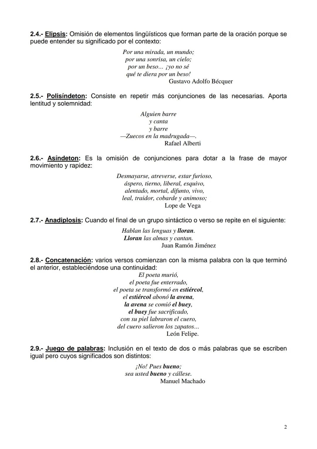 # PRINCIPALES RECURSOS ESTILÍSTICOS

1. - RECURSOS FÓNICOS:

Se trata de recursos estilísticos basados en el sonido de las palabras. Utiliza