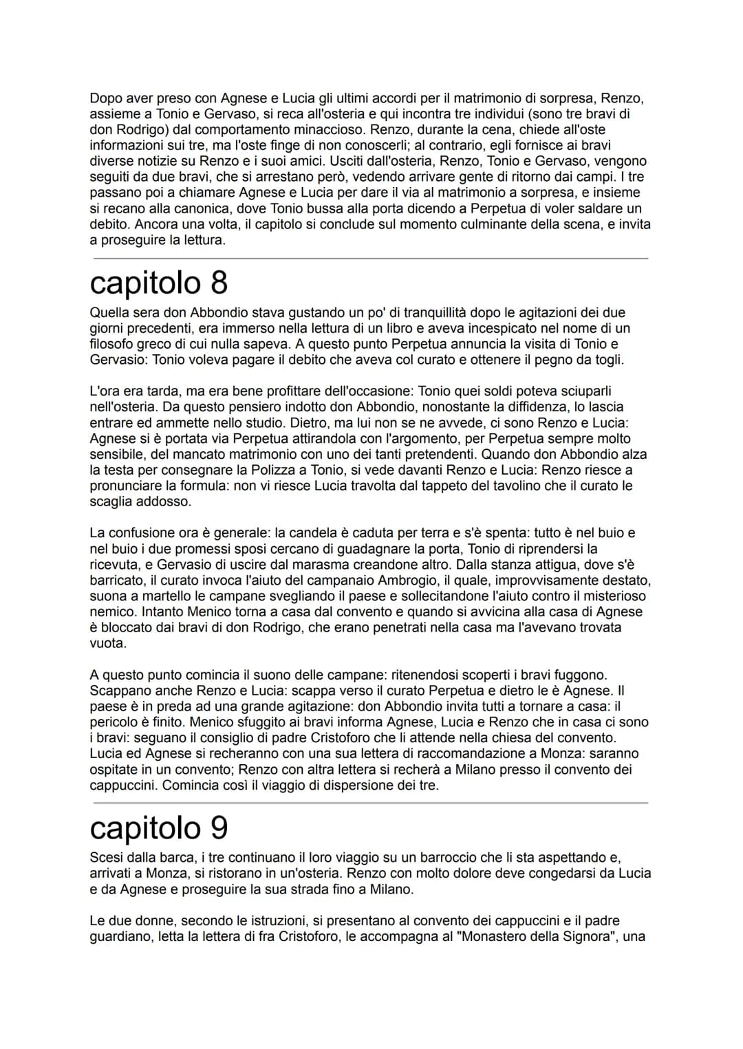capitolo 1

II racconto della vicenda da cui prende le mosse il romanzo | Promessi Sposi di Alessandro
Manzoni comincia con un'ampia visione