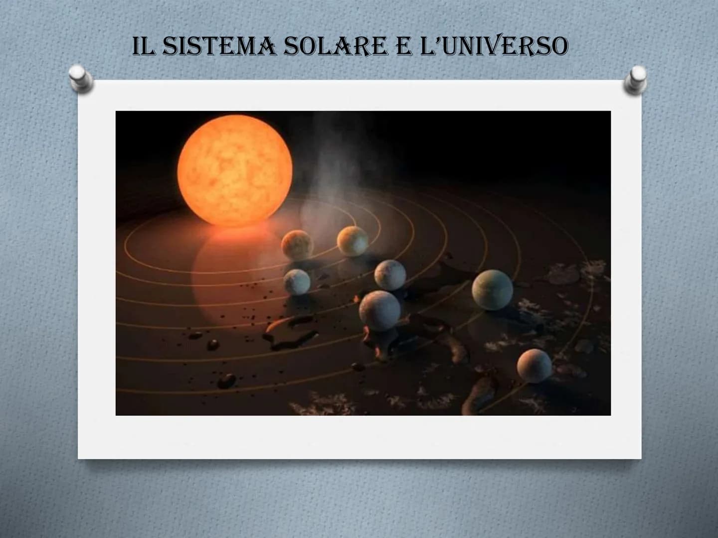 # IL SISTEMA SOLARE E L'UNIVERSO # COME SI È FORMATO L'UNIVERSO?

Si ritiene che l'universo abbia avuto origine da una
gigantesca esplosione
