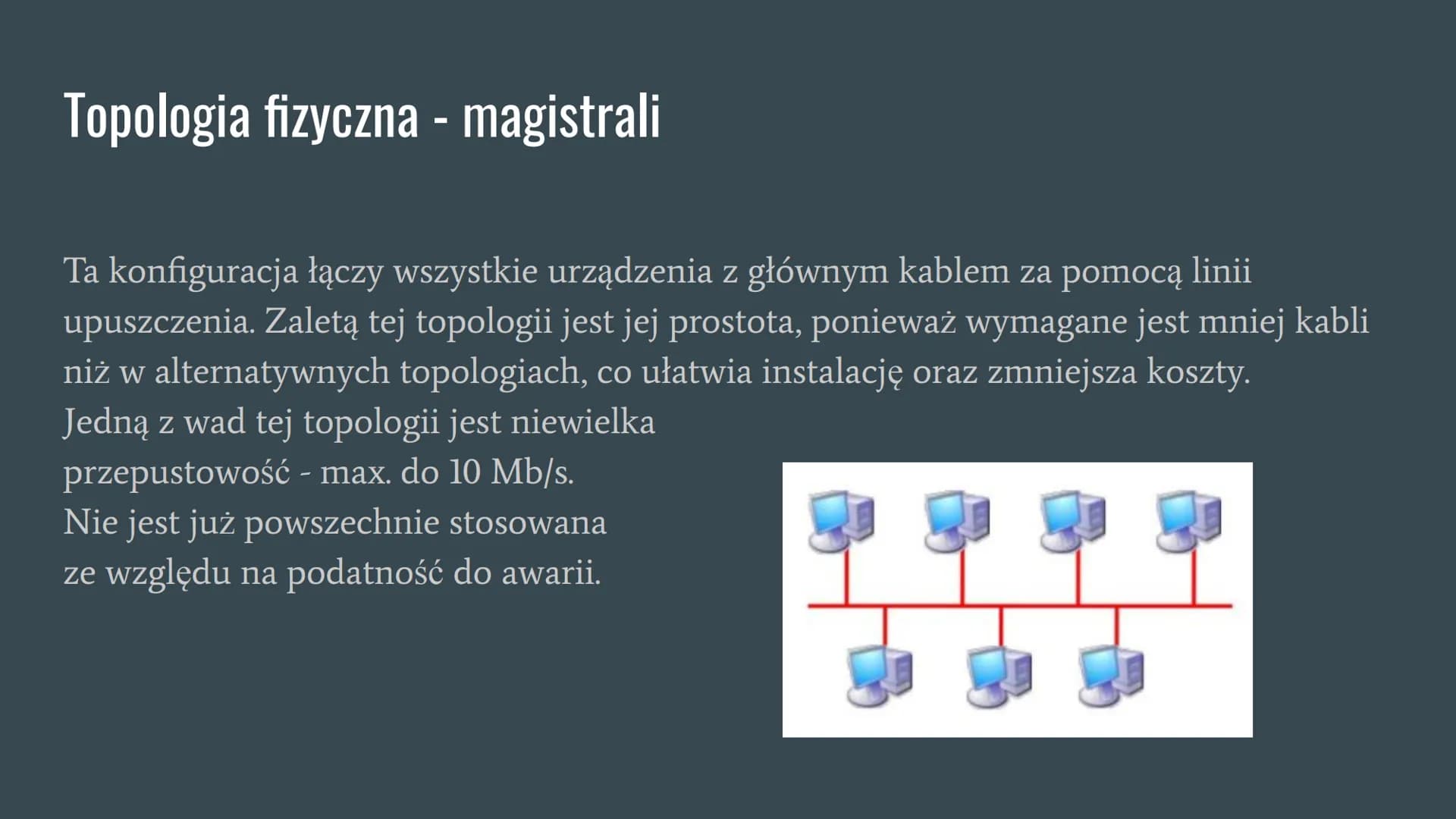 # Topologia sieci komputerowej

... # Co to jest topologia sieci komputerowej?

Topologia sieci jest schematycznym opisem układu fizycznych 