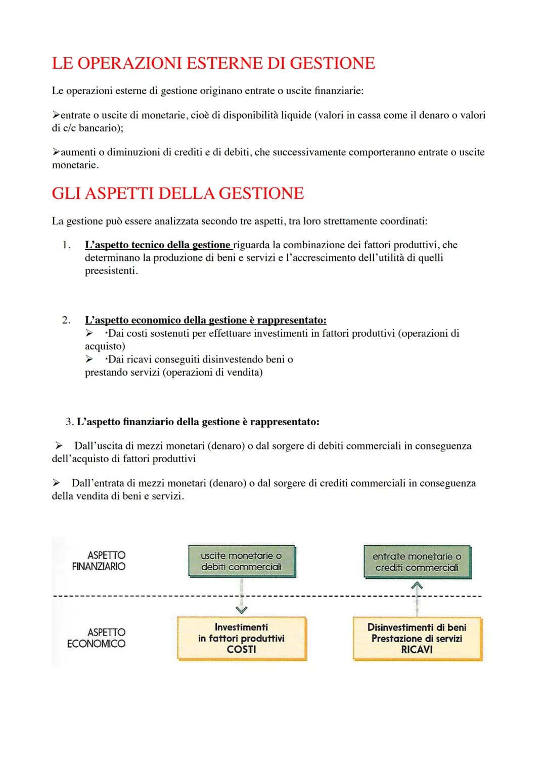 # LA GESTIONE DELL'IMPRESA IL PATRIMONIO ED
# IL REDDITO

*   LE OPERAZIONI DI GESTIONE

LA GESTIONE AZIENDALE È FORMATA DA UNA MOLTEPLICITÀ