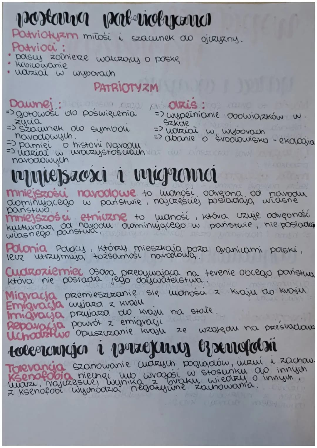 # Wspólnota narodowa

# Naród i ojczyzna

Naród to grupa społeczna, którą łączy następujące czynniki:
- pochodzenie
- historia
- kultura
- t
