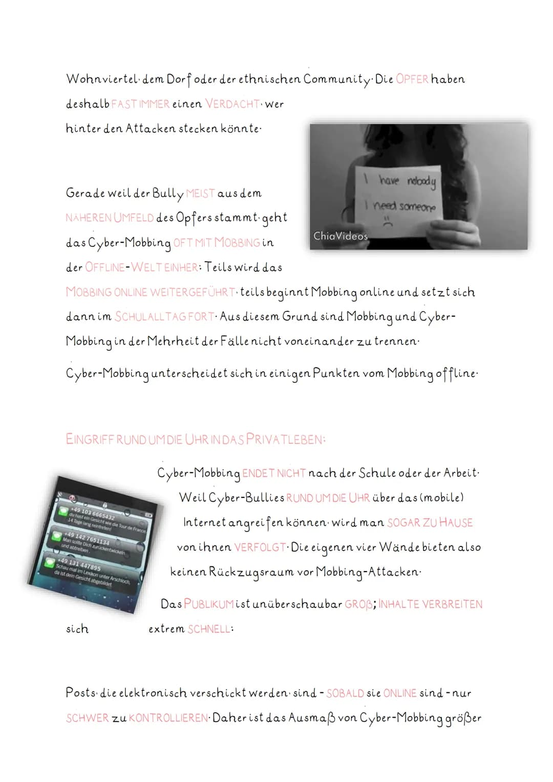 # CYBERMOBBING

![alt_text](image)
Du bist
hässlich
und der letzte
Dreck!!!!

Unter Cyber-Mobbing (=Cyber-
Bullying) versteht man das

ABSIC