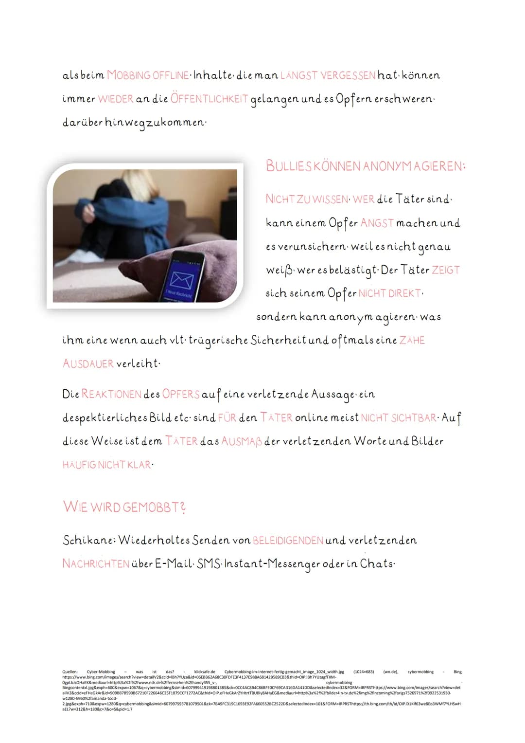 # CYBERMOBBING

![alt_text](image)
Du bist
hässlich
und der letzte
Dreck!!!!

Unter Cyber-Mobbing (=Cyber-
Bullying) versteht man das

ABSIC