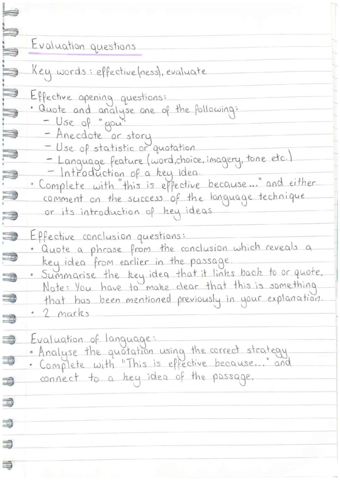 RUAE Strategies.

Understanding questions.

Key words: what, summarise, in your own words, identify

In
n your own words questions:
*   Answ
