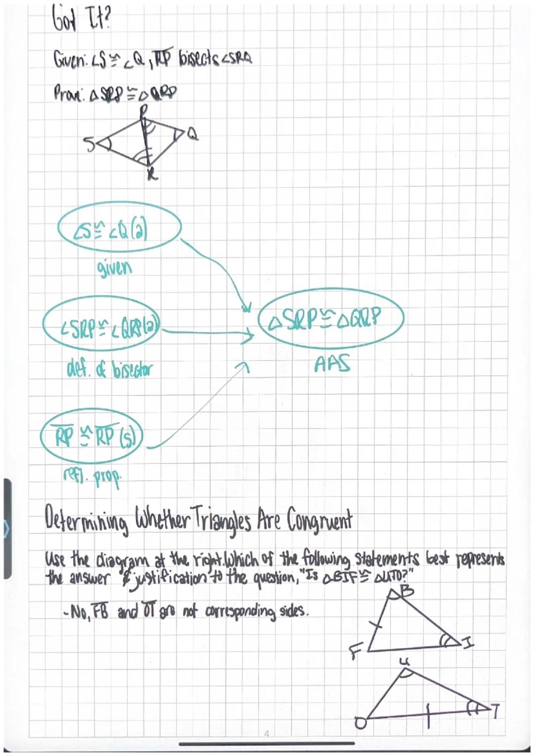 # 3.3 Triangle Congruence by ASA & AAS

Postulate 16- Angle-Side-Angle (ASA) Postulate

Postulate- If two angles and the included side of on