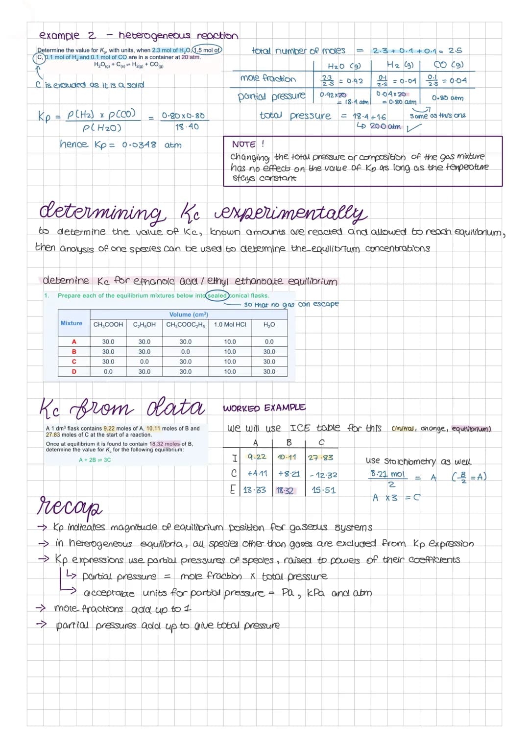 # EQUILIBRIUIM RECAP

equilibrium law states that, for an equation

$aA + bB \rightleftharpoons cC + dD$

* NOTE System must be
at constant 