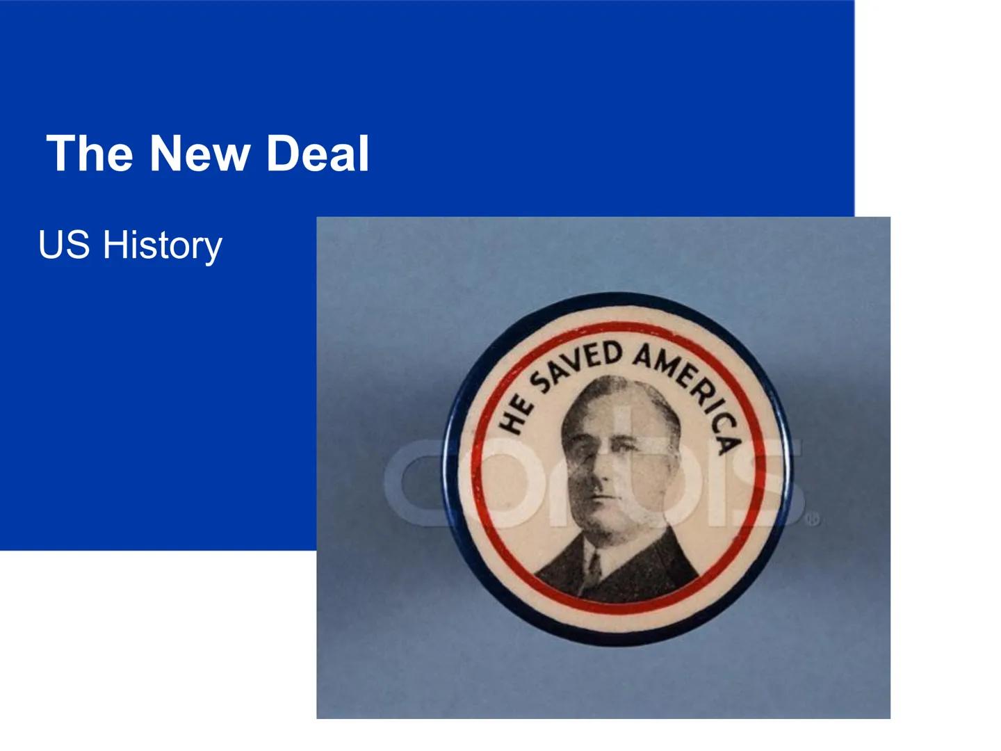 # The New Deal

US History The "Old Deal"

What?

• President

Hoover's

reaction to the

Great

Depression

COBIS

President Herbert Hoover