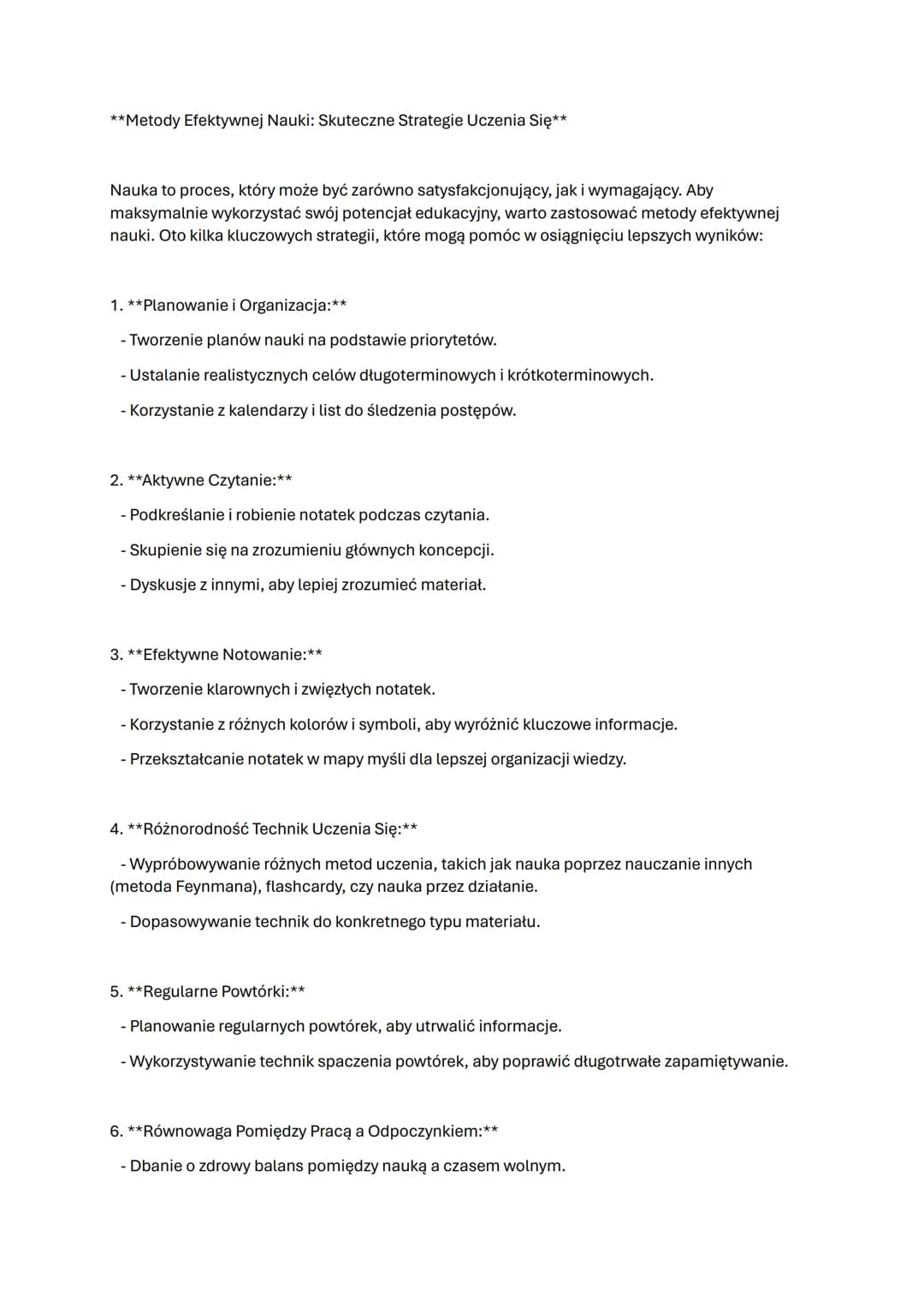 **Metody Efektywnej Nauki: Skuteczne Strategie Uczenia Się**

Nauka to proces, który może być zarówno satysfakcjonujący, jak i wymagający. A