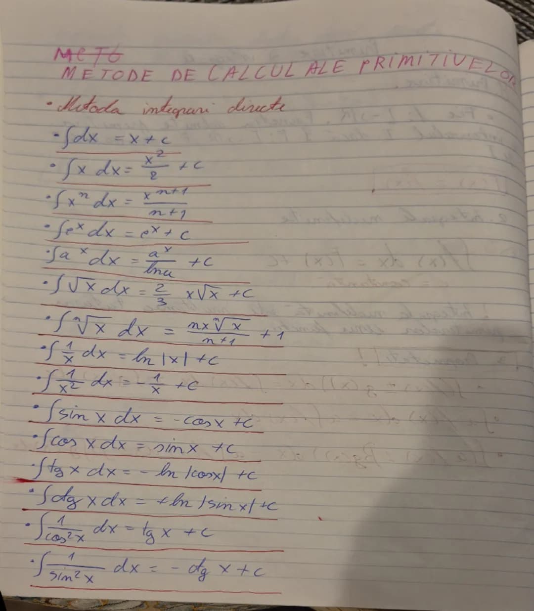 Primitive si integrale

1. Primitive.

• Fie 1: I-PR. Functia admite primitive
e intervalul I daca 7 F: I -> IR, F derivabila
KI

$F(x) = f(