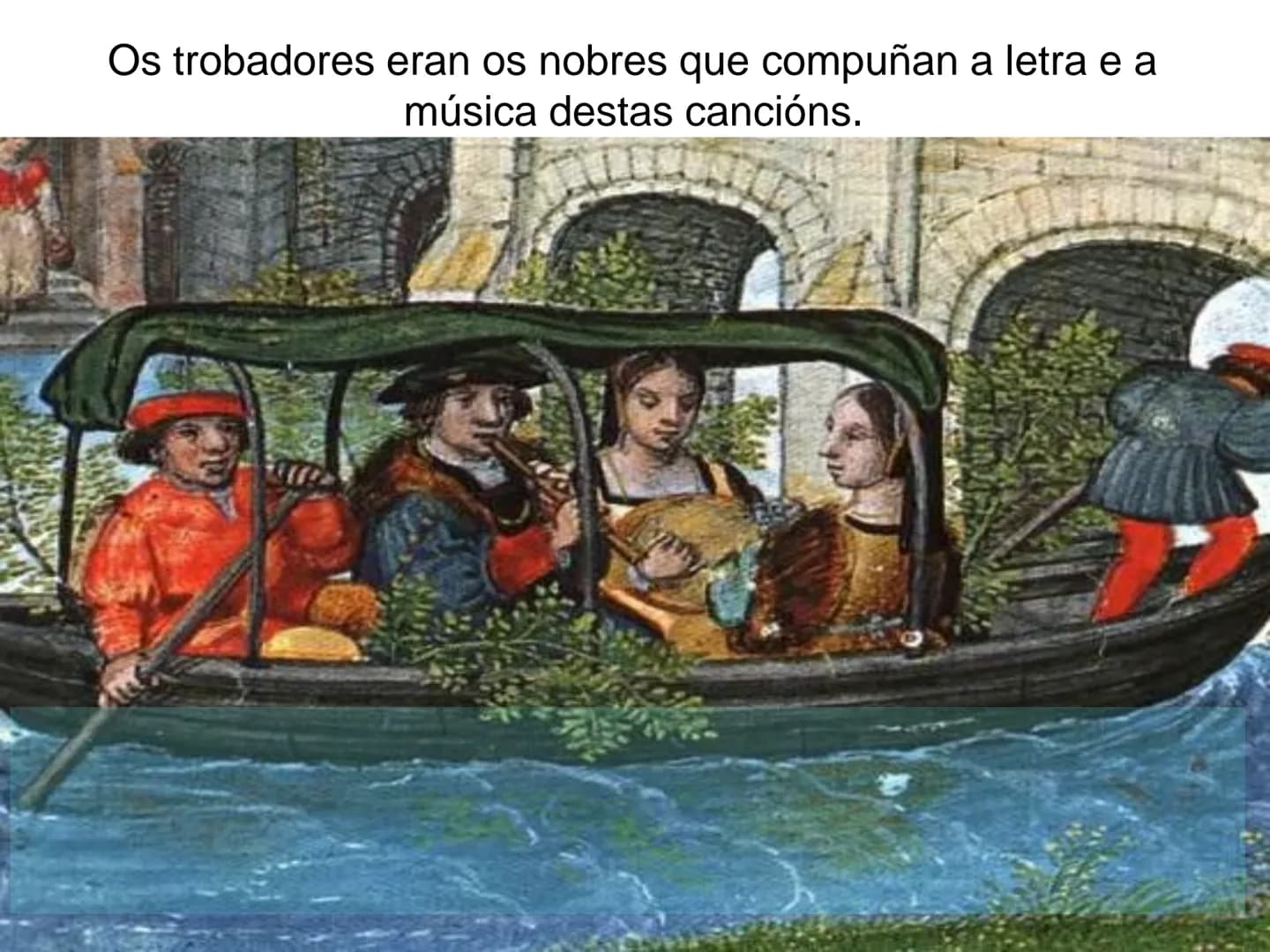 Lirica medieval. Lirica profana. # Cantiga de Amigo
## Lírica Galaico-Portuguesa
### (Pedro Gonçalvez de Portocarreiro) No século XI, a trav