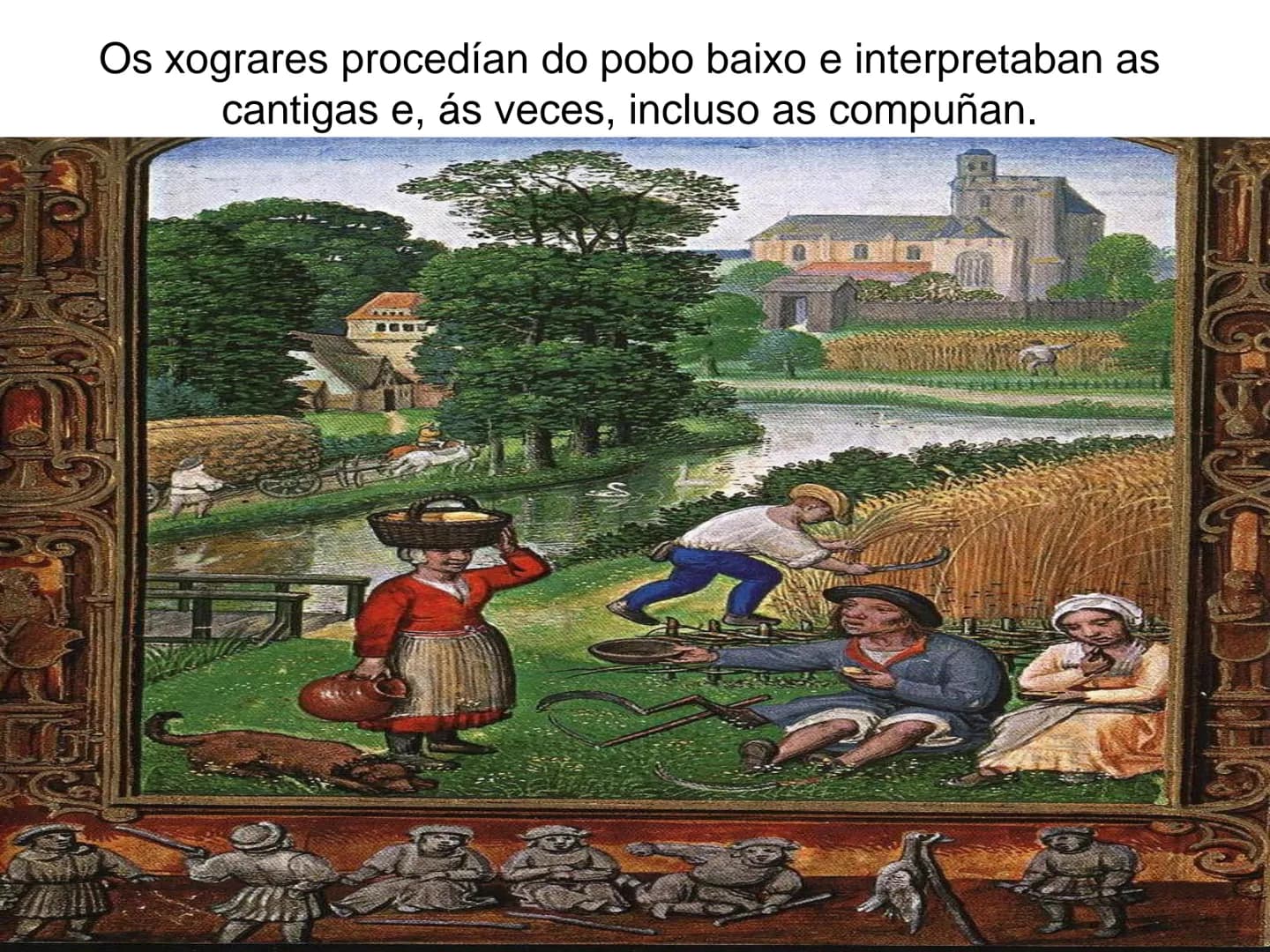 Lirica medieval. Lirica profana. # Cantiga de Amigo
## Lírica Galaico-Portuguesa
### (Pedro Gonçalvez de Portocarreiro) No século XI, a trav