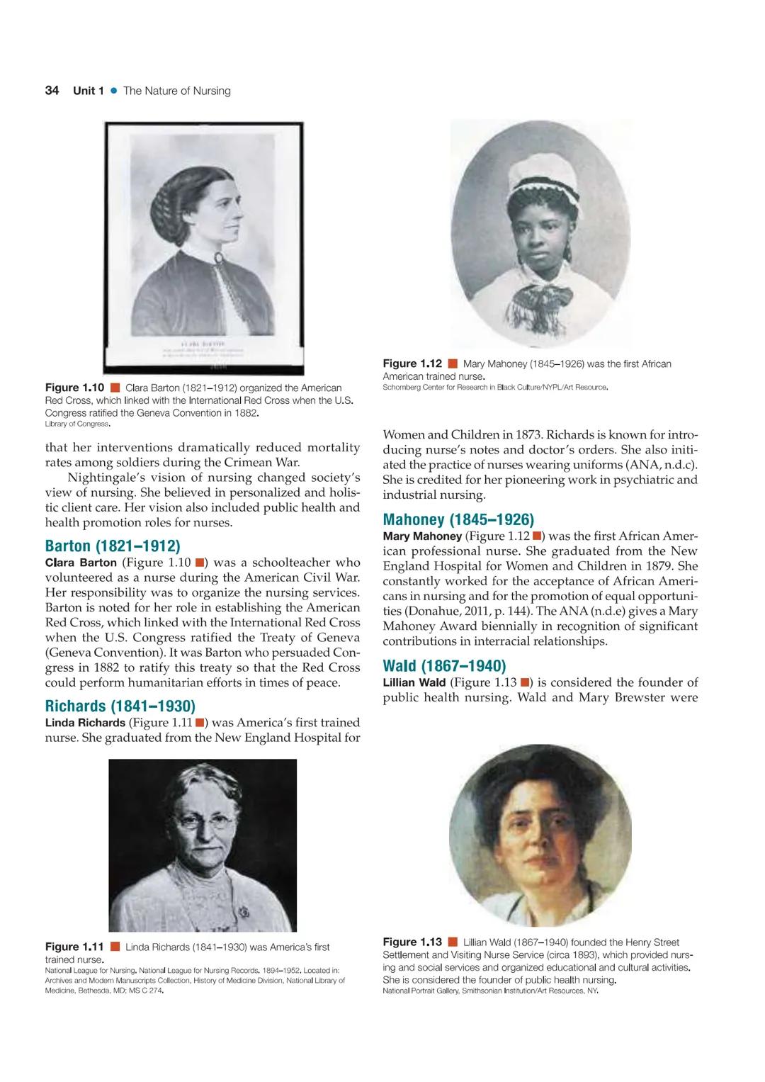 # Chapter 1  Historical and Contemporary Nursing Practice 33

## Figure 1.8
Sairey Gamp, a character in Dickens' book *Martin Chuzzlewit*, r