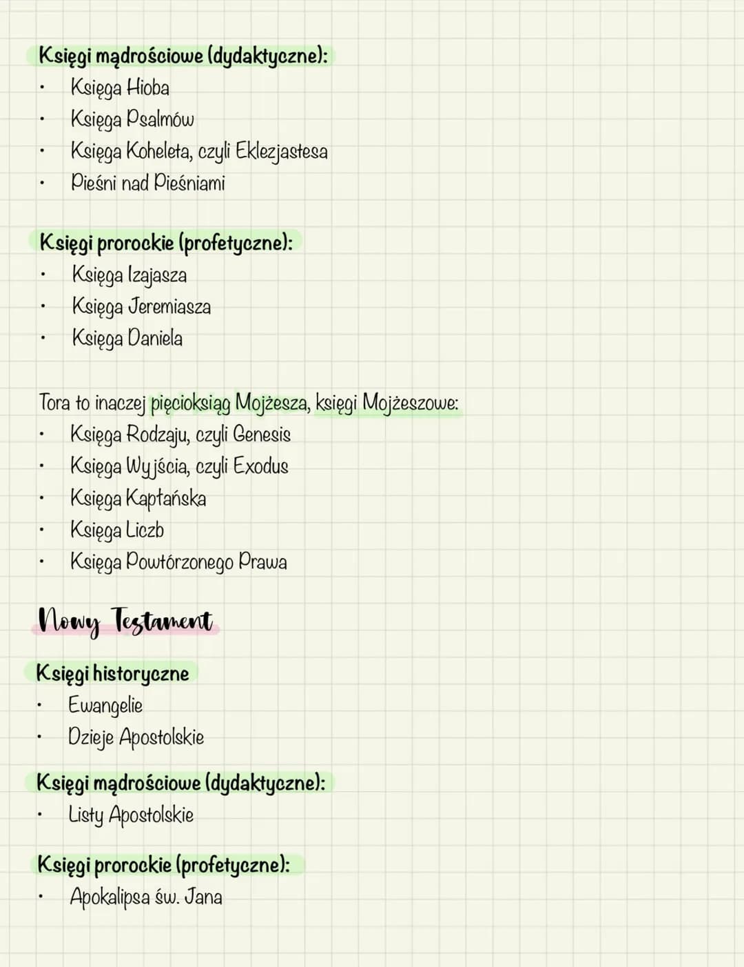 # Biblia

## Geneza nazwy

Nazwa Biblia pochodzi od greckiego słowa Biblos- łodyga papirusu, rozwój papirusu.
Poszczególne księgi kształtowa