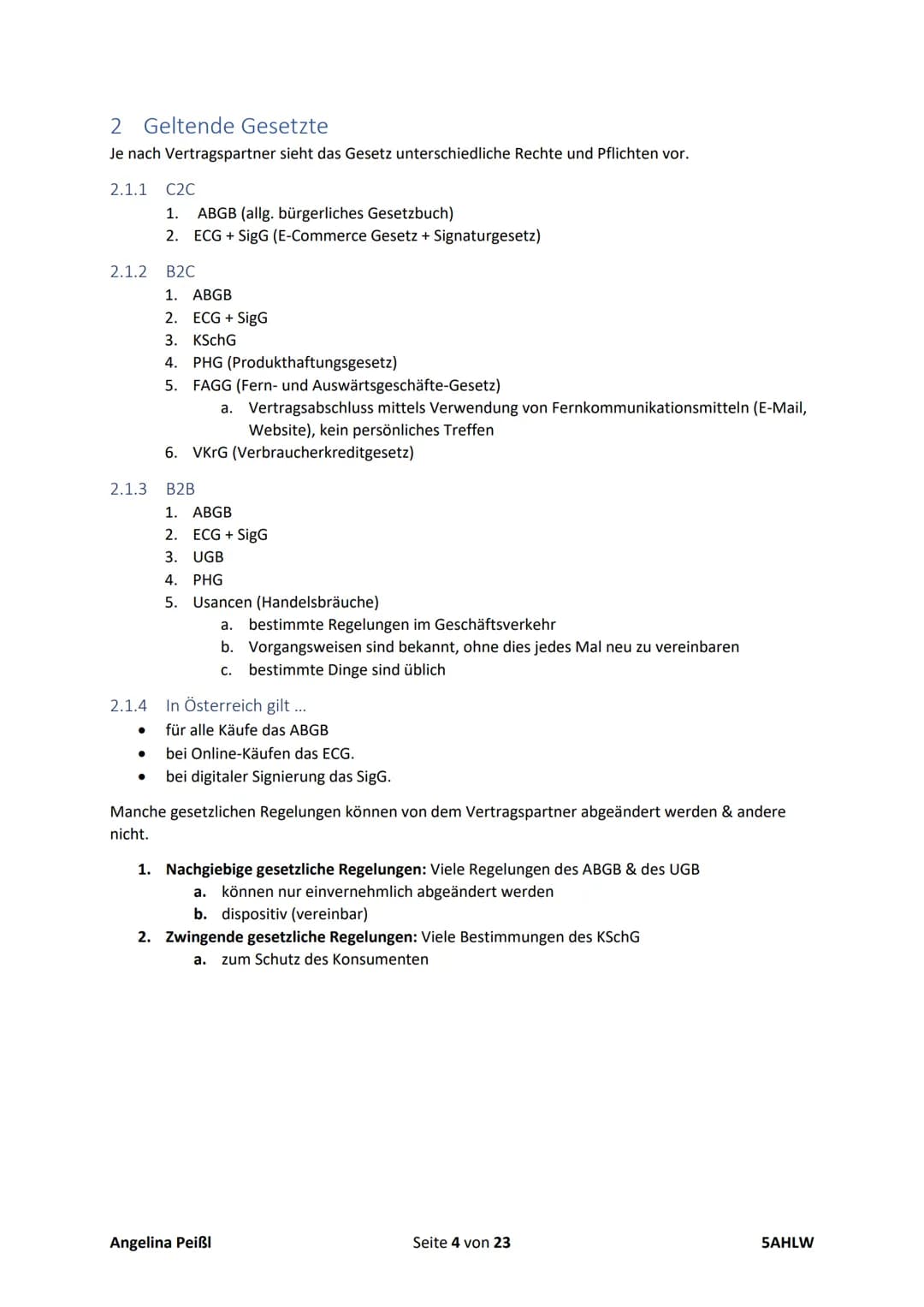 BWP-SA-06.12.2021

Kaufvertrag

1 Phasen beim Käufer und Verkäufer

1.1 Anbahnung des Kaufvertrages

1.1.1 Anfrage (Käufer)

*   gezielte In